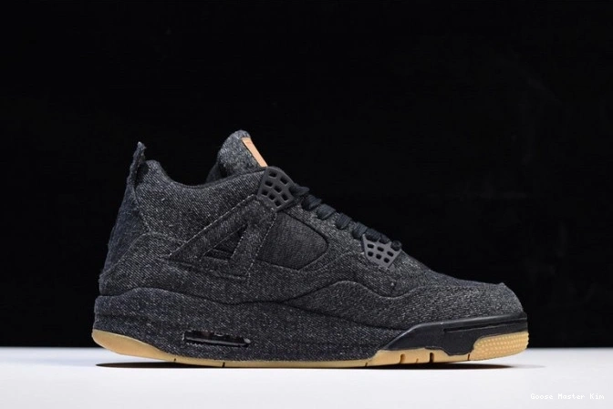 Levi's AO2571-001 x Air Jordan 4 'black' 0813